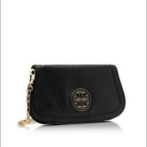 TORY BURCH black crossbody leather bag